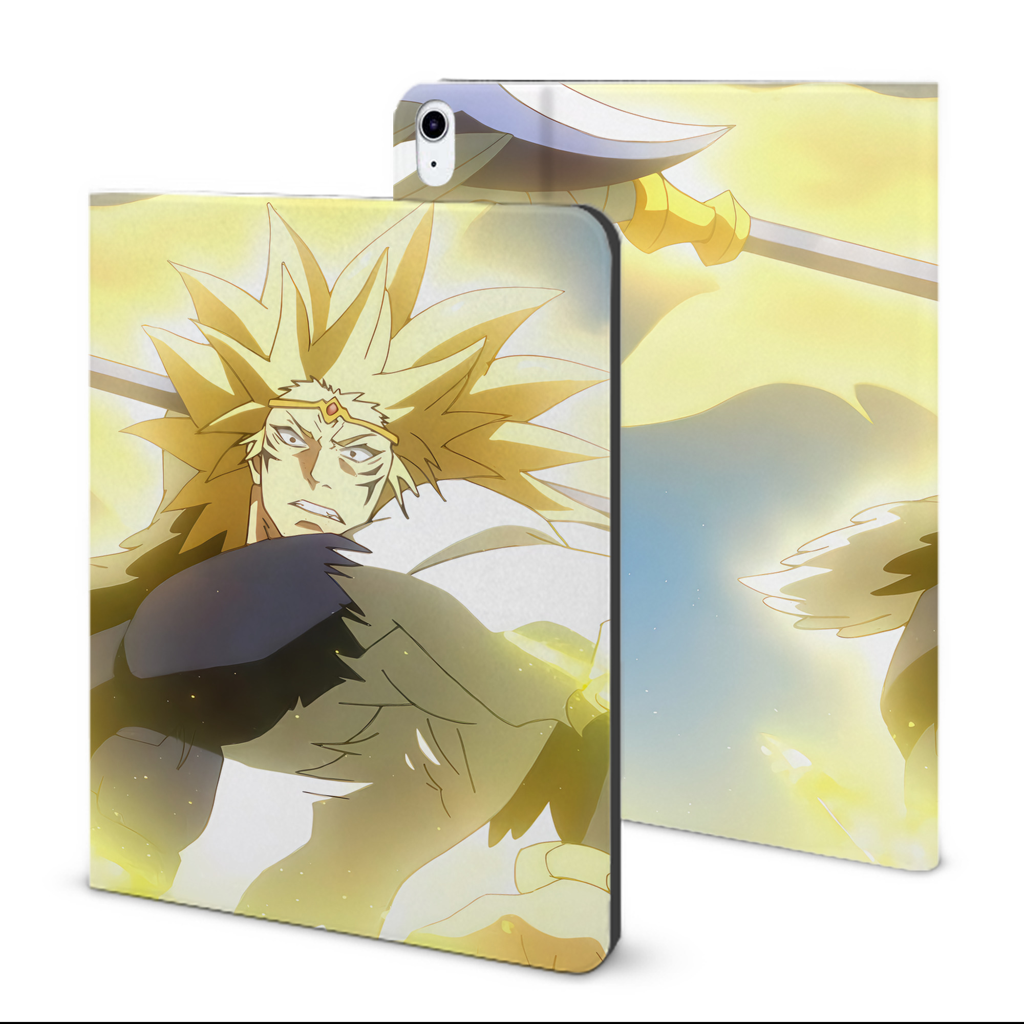 （画像用） 転スラ Regarding Reincarnated to Slime IPad ケース ブック型 PUレザー TPU 耐衝撃 軽量 薄型 ペン収納なし 全面保護 IPad 各モデル対応